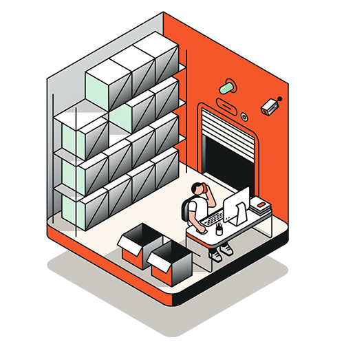 storage and warehousing at cache house drawing